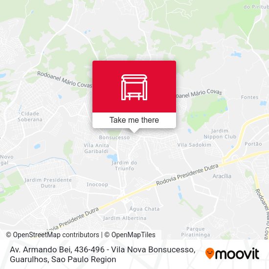 Av. Armando Bei, 436-496 - Vila Nova Bonsucesso, Guarulhos map