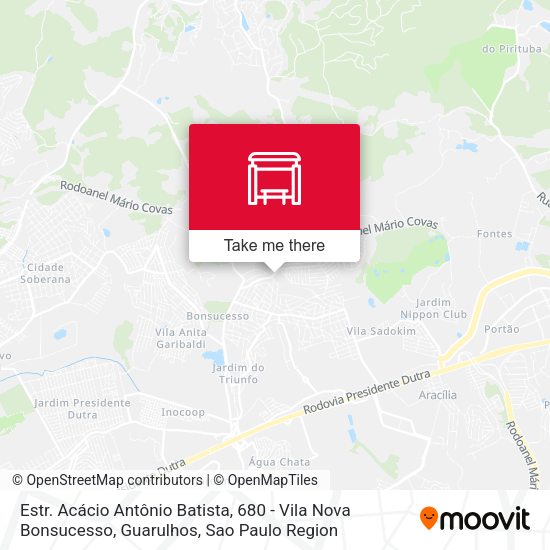 Estr. Acácio Antônio Batista, 680 - Vila Nova Bonsucesso, Guarulhos map