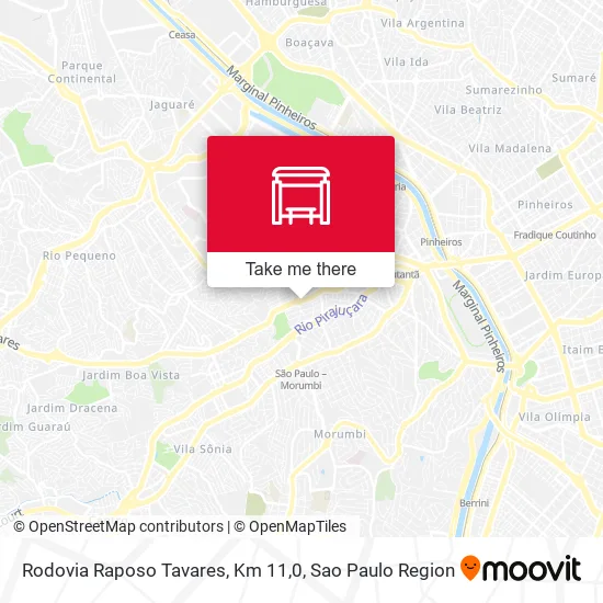 Rodovia Raposo Tavares, Km 11,0 map
