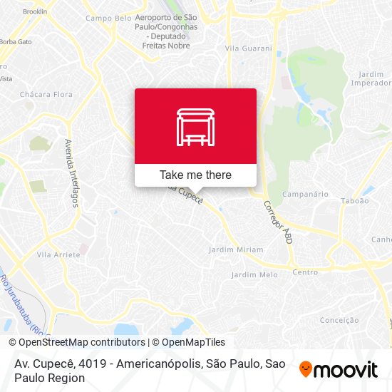 Mapa Av. Cupecê, 4019 - Americanópolis, São Paulo