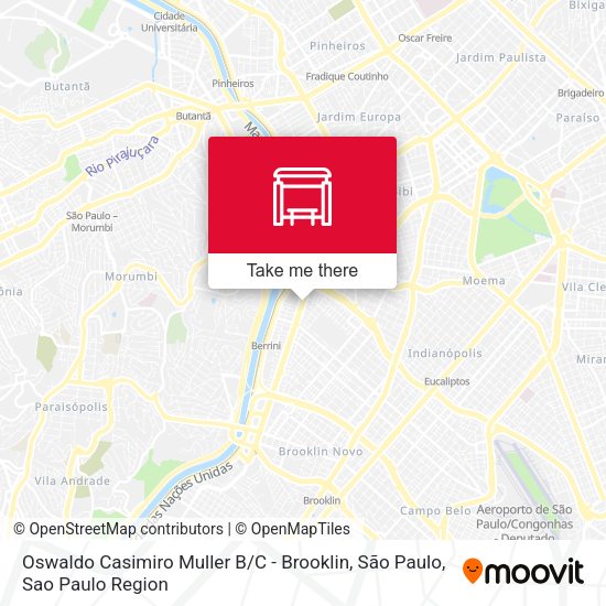 Oswaldo Casimiro Muller B / C - Brooklin, São Paulo map