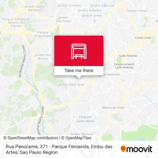 Rua Panorama, 371 - Parque Fernanda, Embu das Artes map