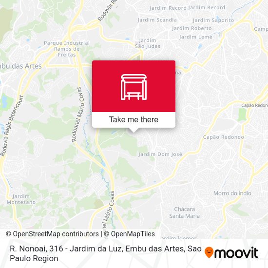 R. Nonoai, 316 - Jardim da Luz, Embu das Artes map