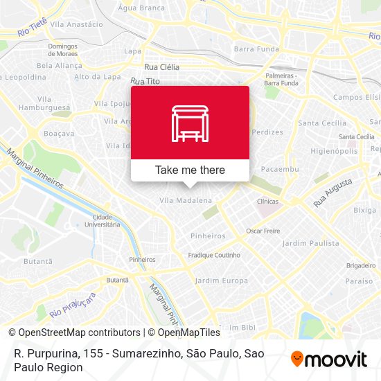 R. Purpurina, 155 - Sumarezinho, São Paulo map