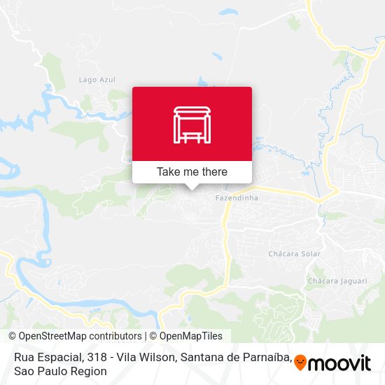 Rua Espacial, 318 - Vila Wilson, Santana de Parnaíba map