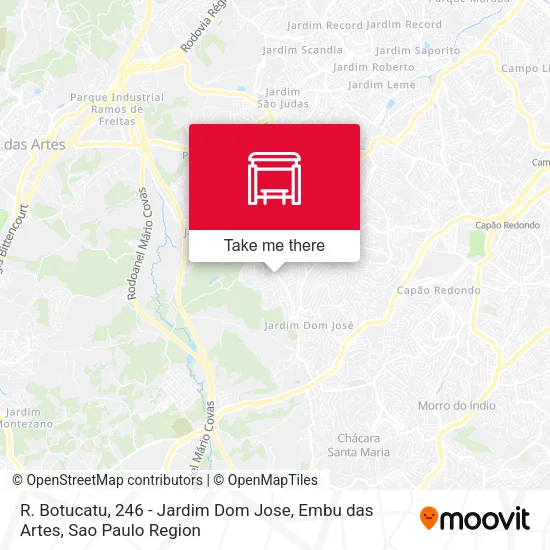 R. Botucatu, 246 - Jardim Dom Jose, Embu das Artes map