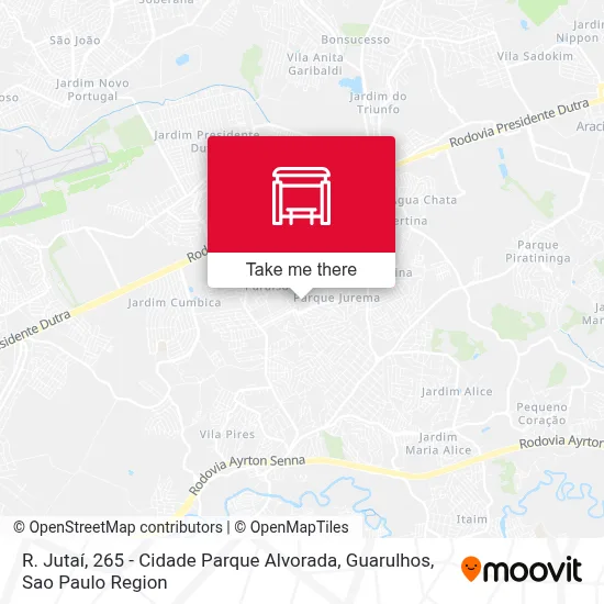 R. Jutaí, 265 - Cidade Parque Alvorada, Guarulhos map