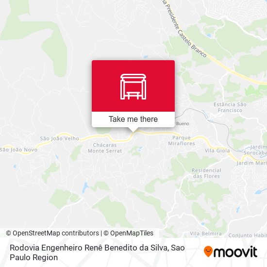 Rodovia Engenheiro Renê Benedito da Silva map