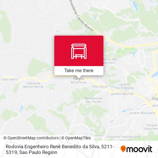 Rodovia Engenheiro Renê Benedito da Silva, 5211-5319 map