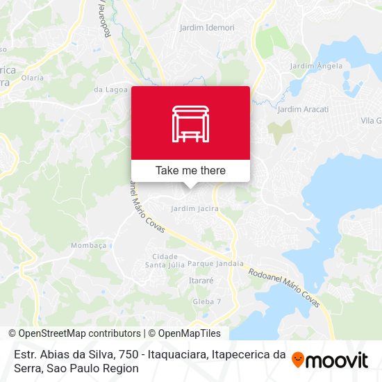 Estr. Abias da Silva, 750 - Itaquaciara, Itapecerica da Serra map