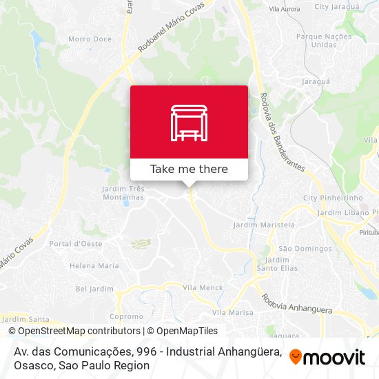 Mapa Av. das Comunicações, 996 - Industrial Anhangüera, Osasco