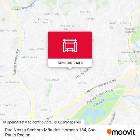 Rua Nossa Senhora Mãe dos Homens 134 map