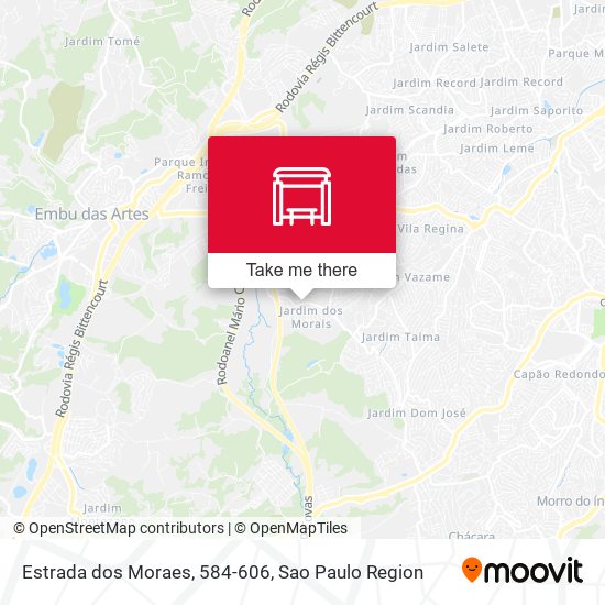 Estrada dos Moraes, 584-606 map