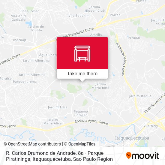 R. Carlos Drumond de Andrade, 8a - Parque Piratininga, Itaquaquecetuba map