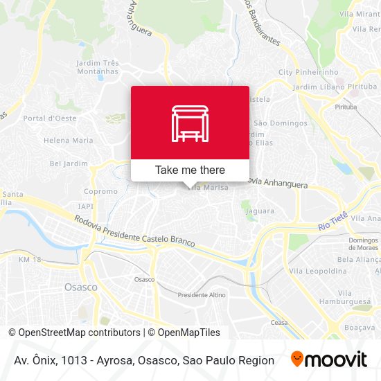 Av. Ônix, 1013 - Ayrosa, Osasco map