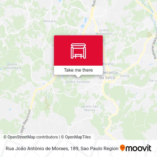 Rua João Antônio de Moraes, 189 map