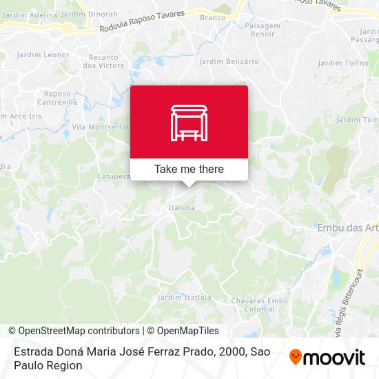 Estrada Doná Maria José Ferraz Prado, 2000 map