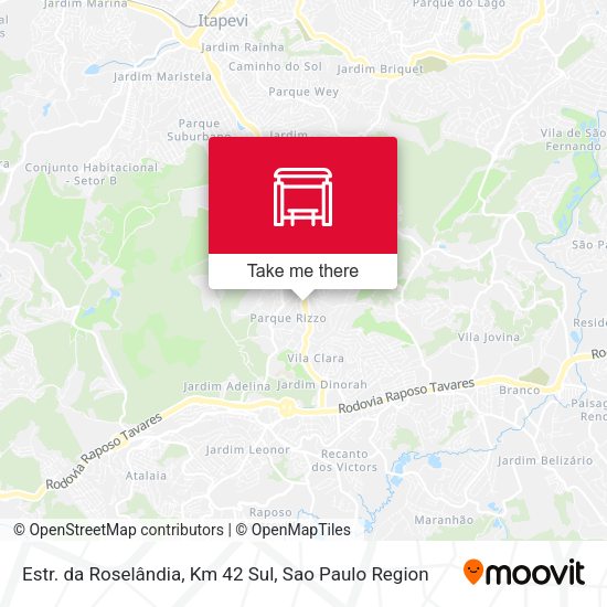Estr. da Roselândia, Km 42 Sul map