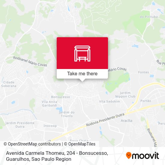 Avenida Carmela Thomeu, 204 - Bonsucesso, Guarulhos map