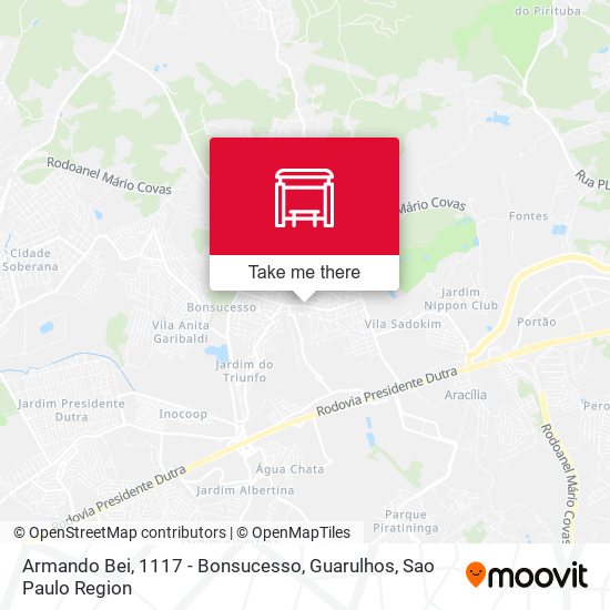 Armando Bei, 1117 - Bonsucesso, Guarulhos map