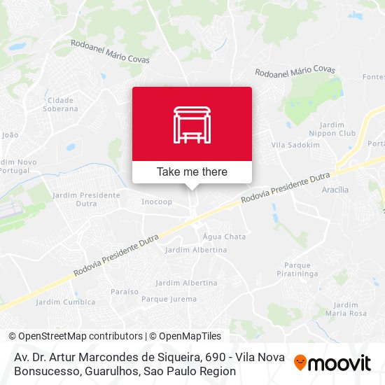 Av. Dr. Artur Marcondes de Siqueira, 690 - Vila Nova Bonsucesso, Guarulhos map