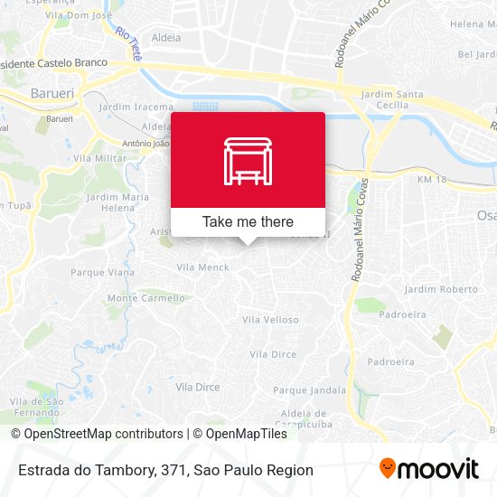Estrada do Tambory, 371 map