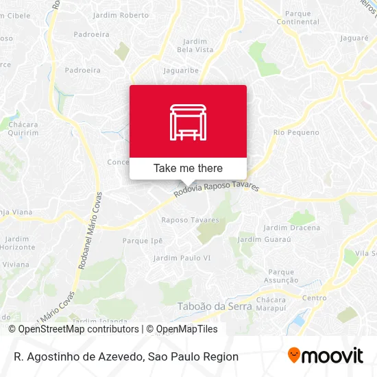 R. Agostinho de Azevedo map