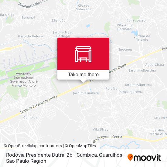 Rodovia Presidente Dutra, 2b - Cumbica, Guarulhos map