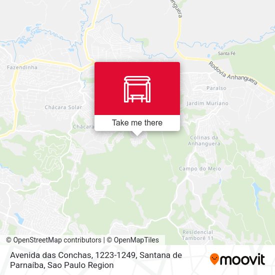 Avenida das Conchas, 1223-1249, Santana de Parnaíba map