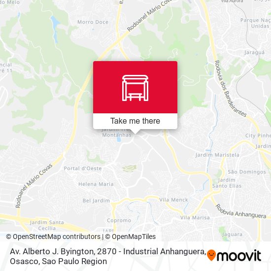 Av. Alberto J. Byington, 2870 - Industrial Anhanguera, Osasco map