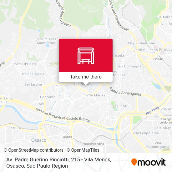 Av. Padre Guerino Ricciotti, 215 - Vila Menck, Osasco map