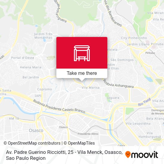 Av. Padre Guerino Ricciotti, 25 - Vila Menck, Osasco map