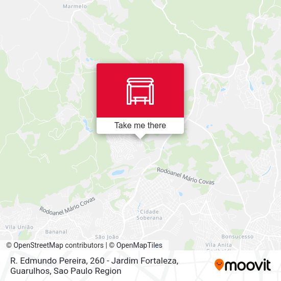 R. Edmundo Pereira, 260 - Jardim Fortaleza, Guarulhos map