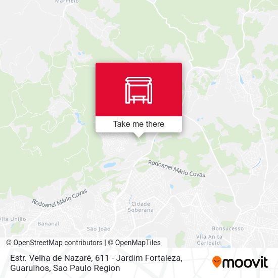 Estr. Velha de Nazaré, 611 - Jardim Fortaleza, Guarulhos map