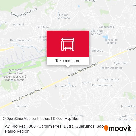 Av. Rio Real, 388 - Jardim Pres. Dutra, Guarulhos map