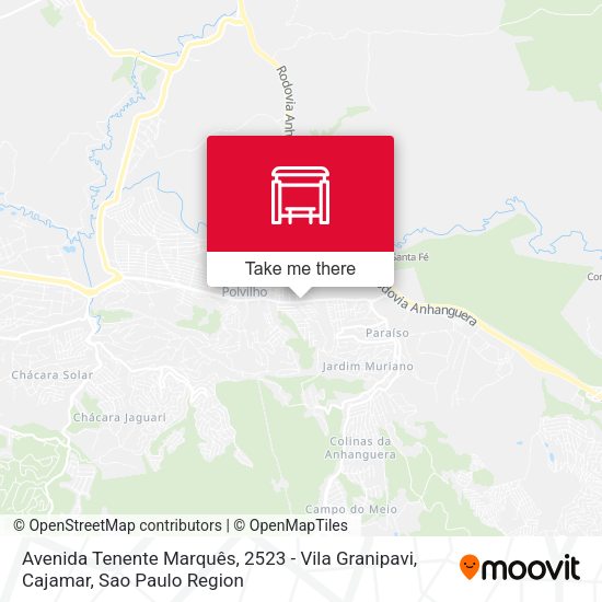 Avenida Tenente Marquês, 2523 - Vila Granipavi, Cajamar map