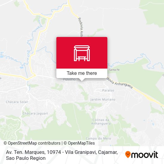 Av. Ten. Marques, 10974 - Vila Granipavi, Cajamar map