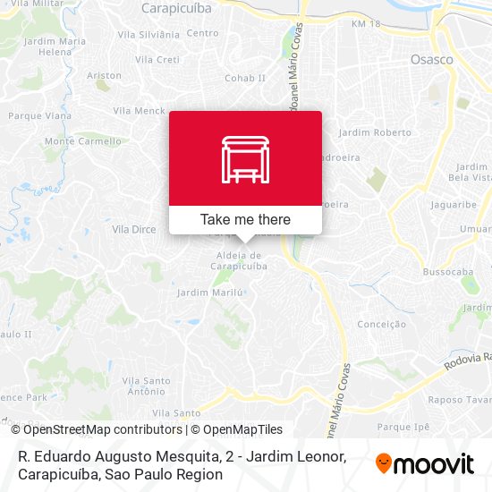 R. Eduardo Augusto Mesquita, 2 - Jardim Leonor, Carapicuíba map