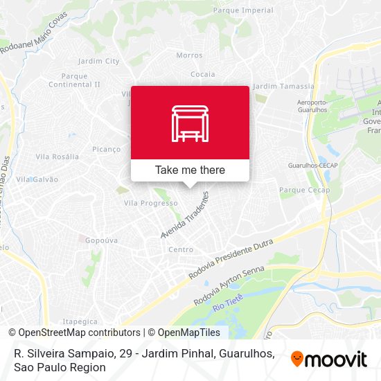R. Silveira Sampaio, 29 - Jardim Pinhal, Guarulhos map