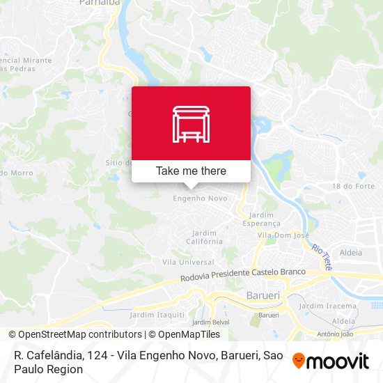 R. Cafelândia, 124 - Vila Engenho Novo, Barueri map