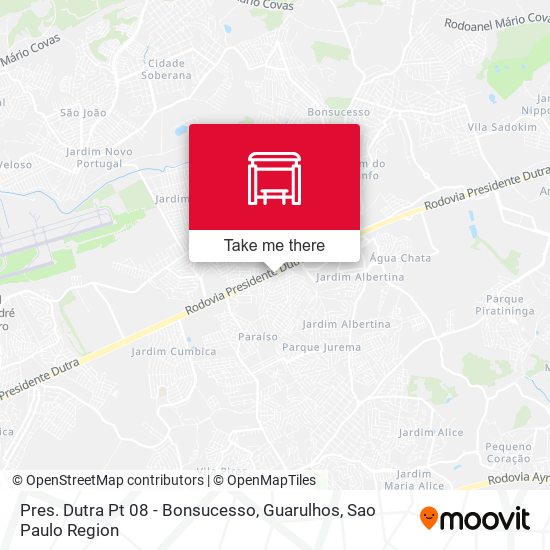 Mapa Pres. Dutra Pt 08 - Bonsucesso, Guarulhos