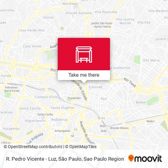 R. Pedro Vicente - Luz, São Paulo map