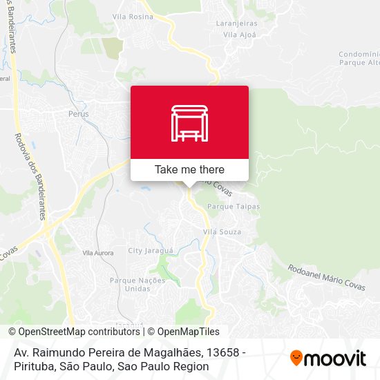 Av. Raimundo Pereira de Magalhães, 13658 - Pirituba, São Paulo map