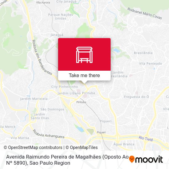 Avenida Raimundo Pereira de Magalhães (Oposto Ao Nº 5890) map