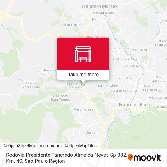 Rodovia Presidente Tancredo Almeida Neves Sp-332, Km. 40 map