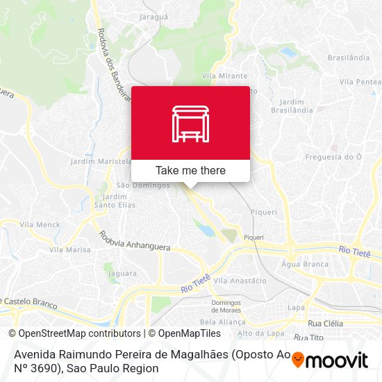 Avenida Raimundo Pereira de Magalhães (Oposto Ao Nº 3690) map