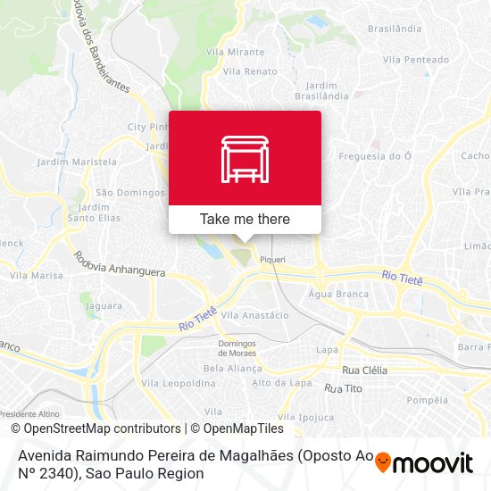Avenida Raimundo Pereira de Magalhães (Oposto Ao Nº 2340) map