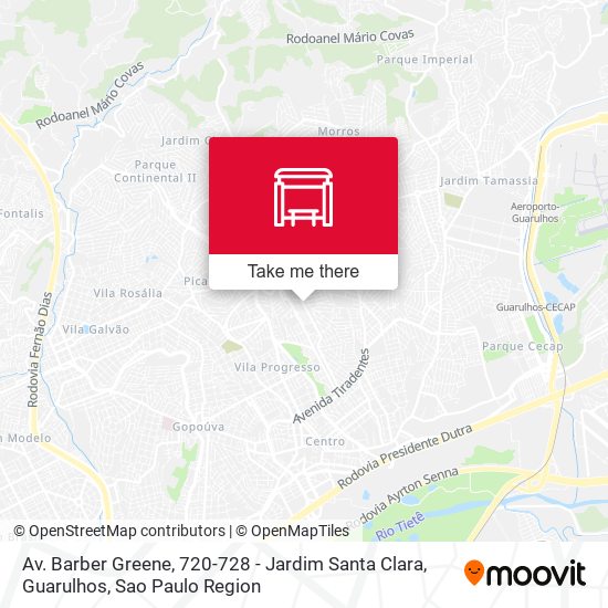 Av. Barber Greene, 750 - Jardim Santa Clara, Guarulhos map