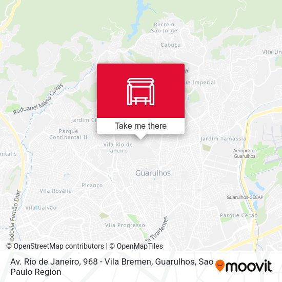 Av. Rio de Janeiro, 968 - Vila Bremen, Guarulhos map