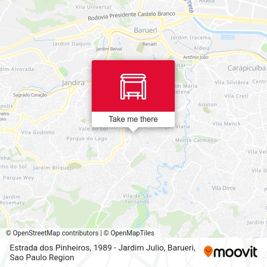 Estrada dos Pinheiros, 1989 - Jardim Julio, Barueri map